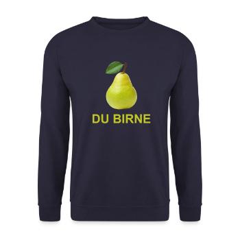 Du Birne - Unisex Pullover - Navy - Vorne - Alina (178cm) & Michal (187cm)
