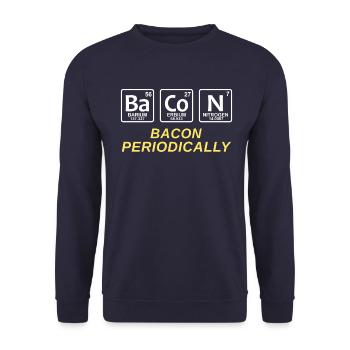 Speck regelmäßig - Unisex Pullover - Navy - Vorne - Alina (178cm) & Michal (187cm)