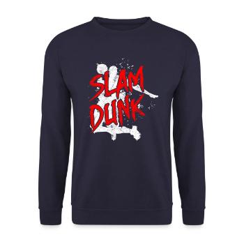 Basketball sport - Unisex Sweatshirt - navy - Front - Alina (178cm) & Michal (187cm)