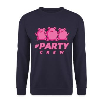 Fête de cochon - Sweat-shirt Unisexe - marine - Devant - Alina (178cm) & Michal (187cm)