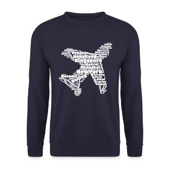 Villes du monde Voyage - Sweat-shirt Unisexe - marine - Devant - Alina (178cm) & Michal (187cm)