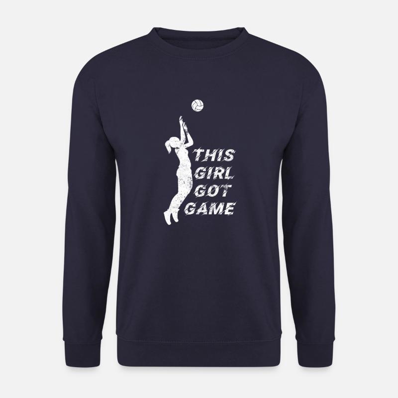 Frau Volleyball Spiel - Unisex Pullover - Navy