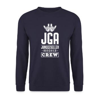 junggesellenabschied jga party - Unisex Pullover - Navy - Vorne - Alina (178cm) & Michal (187cm)