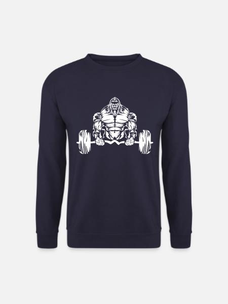 gorilla fitness hantel - Unisex Pullover - Navy
