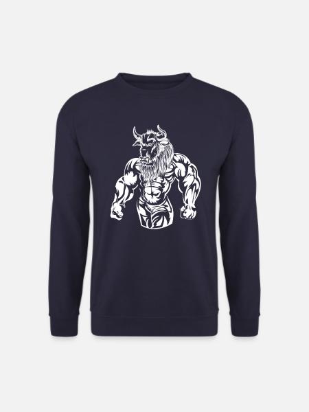 bodybuilding bulle muskeln monster fitness - Unisex Pullover - Navy