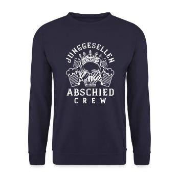 bachelor farewell team beer - Unisex Sweatshirt - navy - Front - Alina (178cm) & Michal (187cm)