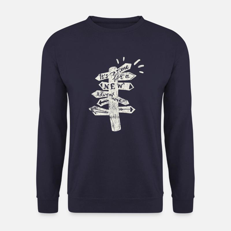 reisen spruch reise - Unisex Pullover - Navy