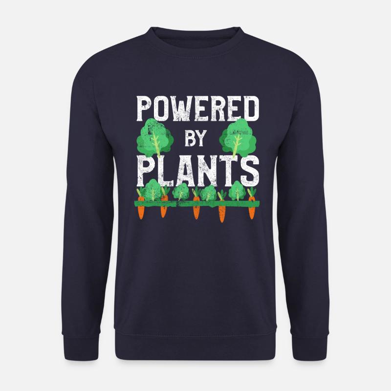 Vegan Garten Gemüse Spruch - Unisex Pullover - Navy