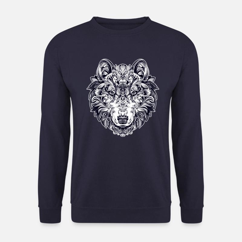 Wolf Design - Unisex Sweatshirt - navy