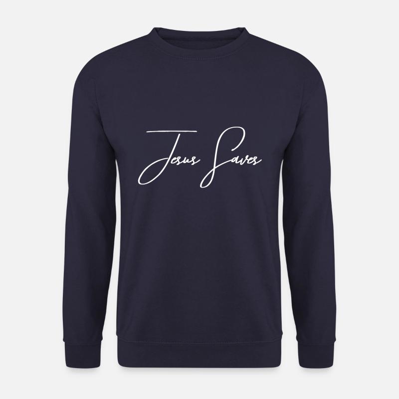 Jesus Saves - Unisex Pullover - Navy