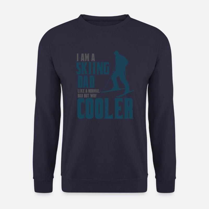 skiing dad ski dad - Unisex Sweatshirt - navy