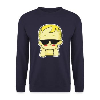 baby sunglasses blond - Unisex Pullover - Navy - Vorne - Alina (178cm) & Michal (187cm)