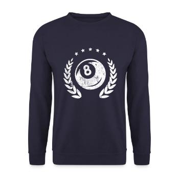 Billiard 8 kranz billiard - Unisex Pullover - Navy - Vorne - Alina (178cm) & Michal (187cm)