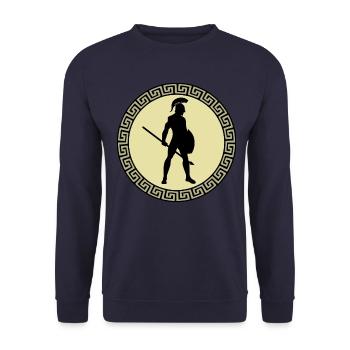 Grèce, Leonidas, Sparta, Athènes - Sweat-shirt Unisexe - marine - Devant - Alina (178cm) & Michal (187cm)