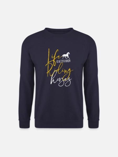 Horse riding rider equestrian sport life - Unisex Sweatshirt - navy