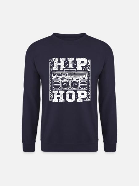 Hip hop musik ghettoblaster - Unisex Pullover - Navy