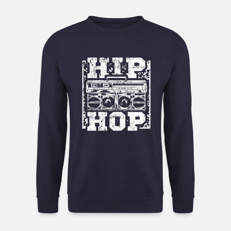 Hip hop musik ghettoblaster - Unisex Pullover - Navy