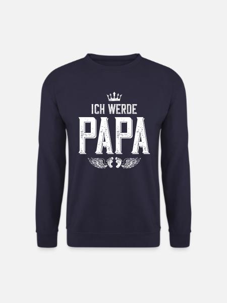 Ich werde Papa krone - Unisex Pullover - Navy