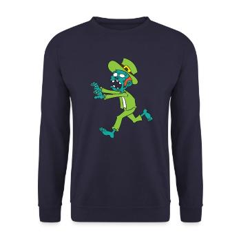 Zombie Kobold - Unisex Pullover - Navy - Vorne - Alina (178cm) & Michal (187cm)