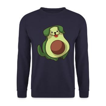 avocado hund lustig - Unisex Pullover - Navy - Vorne - Alina (178cm) & Michal (187cm)