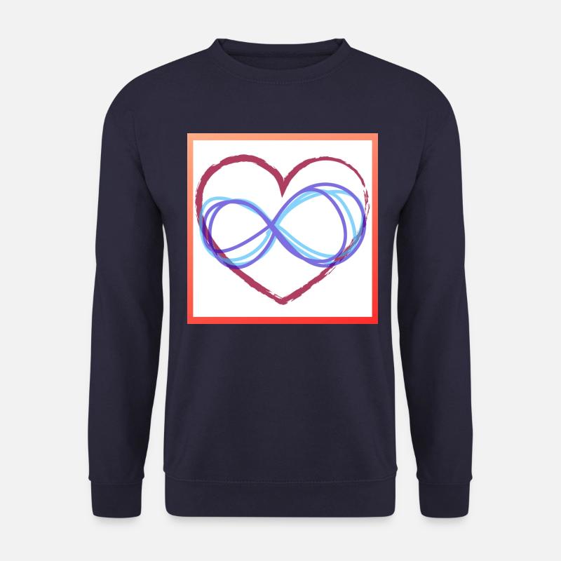 Heart infinity - Unisex Sweatshirt - navy