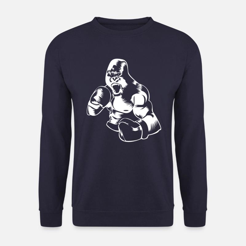 gorilla boxe - Sweat-shirt Unisexe - marine