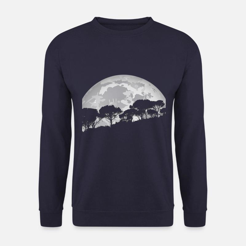 Wald im Mondlicht - Unisex Pullover - Navy