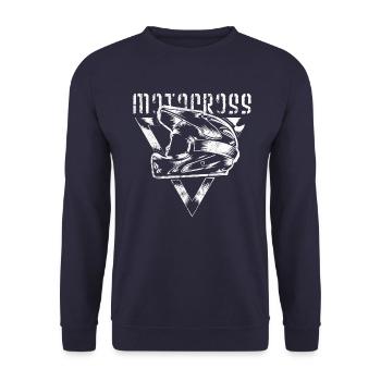 casque de motocross sports extrêmes - Sweat-shirt Unisexe - marine - Devant - Alina (178cm) & Michal (187cm)