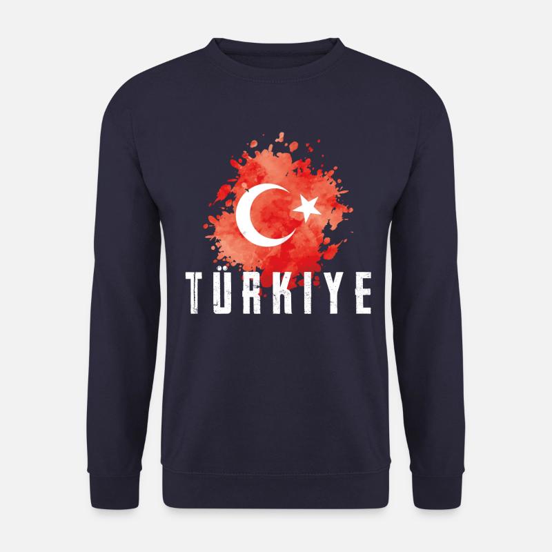 türkei flagge türkiye fahne - Unisex Pullover - Navy