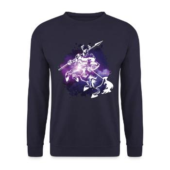 zentaur krieger mythologie - Unisex Pullover - Navy - Vorne - Alina (178cm) & Michal (187cm)