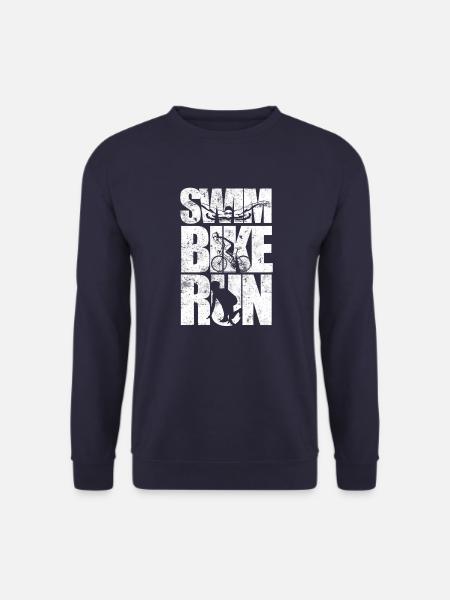 Triathlon Triathlète Vélo Natation - Sweat-shirt Unisexe - marine