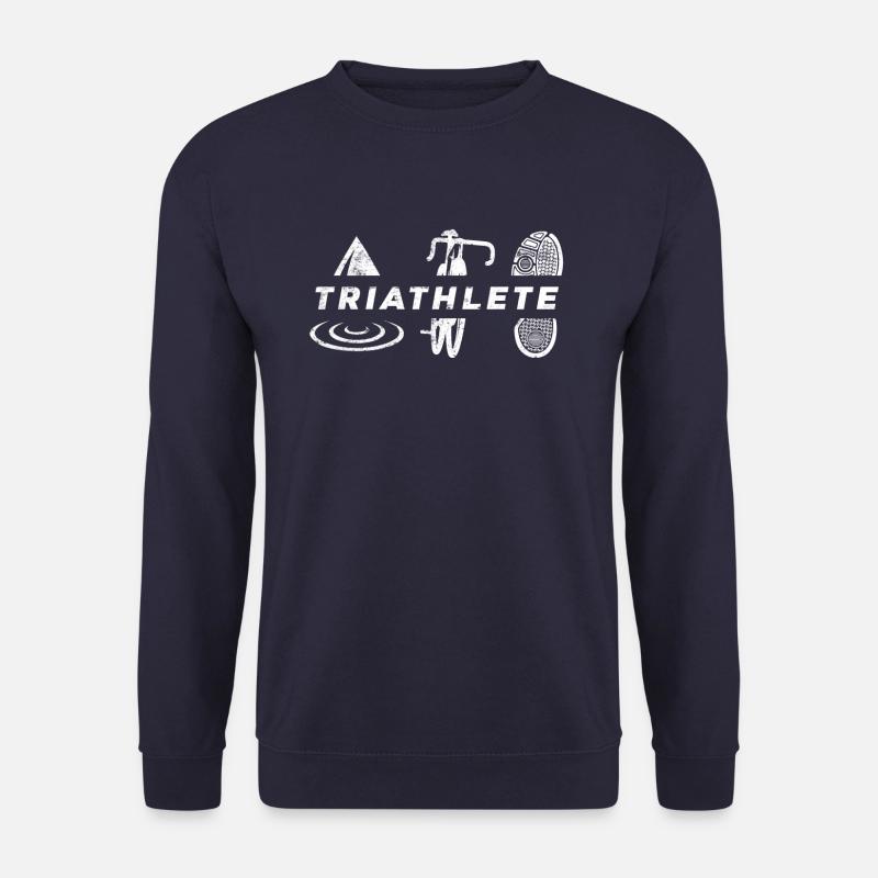 Triathlon nage course cycliste - Sweat-shirt Unisexe - marine