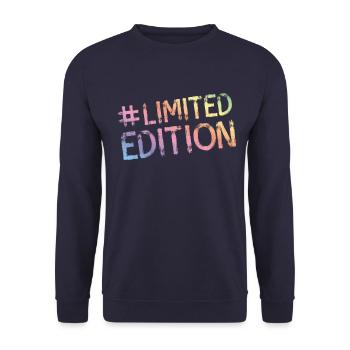 limited edition hashtag colorful - Unisex Sweatshirt - navy - Front - Alina (178cm) & Michal (187cm)
