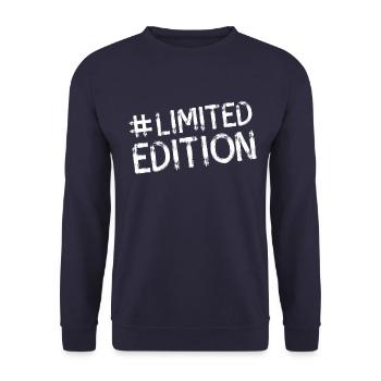 limited edition hashtag - Unisex Sweatshirt - navy - Front - Alina (178cm) & Michal (187cm)