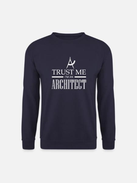 trust me i am an Architect - Unisex Pullover - Navy