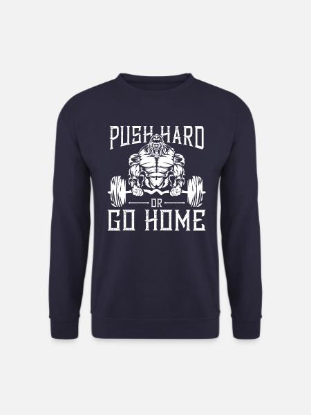 gorilla fitness gym motivation spruch bodybuilding - Unisex Pullover - Navy