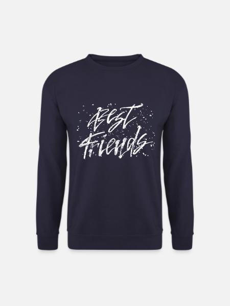 beste freunde freundschaft spruch - Unisex Pullover - Navy