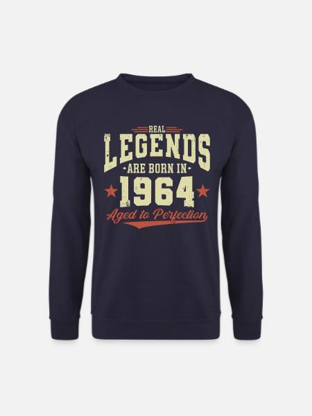 Legenden wurden im Jahrgang 1964 geboren - Unisex Pullover - Navy