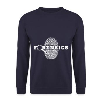 Detective Investigator Forensics - Unisex Pullover - Navy - Vorne - Alina (178cm) & Michal (187cm)