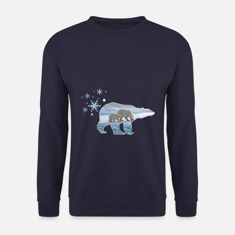 polar bear - Unisex Sweatshirt - navy