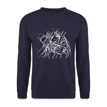 guerrier elfe - Sweat-shirt Unisexe - marine - Devant - Alina (178cm) & Michal (187cm)