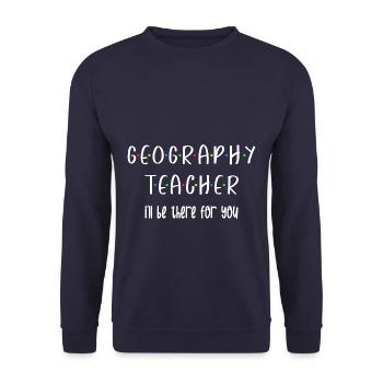 Geography Teacher There For You - Unisex Pullover - Navy - Vorne - Alina (178cm) & Michal (187cm)