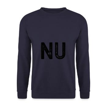 Nu I Ja zu Sachsen I Stolzer Sachse I Geschenk - Unisex Pullover - Navy - Vorne - Alina (178cm) & Michal (187cm)