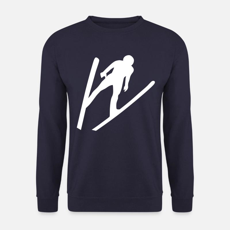 Skisprung - weiss - Unisex Pullover - Navy