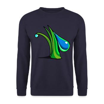 Plant / environment and eco - Unisex Sweatshirt - navy - Front - Alina (178cm) & Michal (187cm)