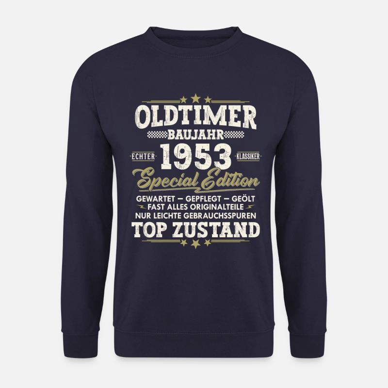 Oldtimer Baujahr 1953 Jahrgang Geburtstag Geschenk - Unisex Pullover - Navy