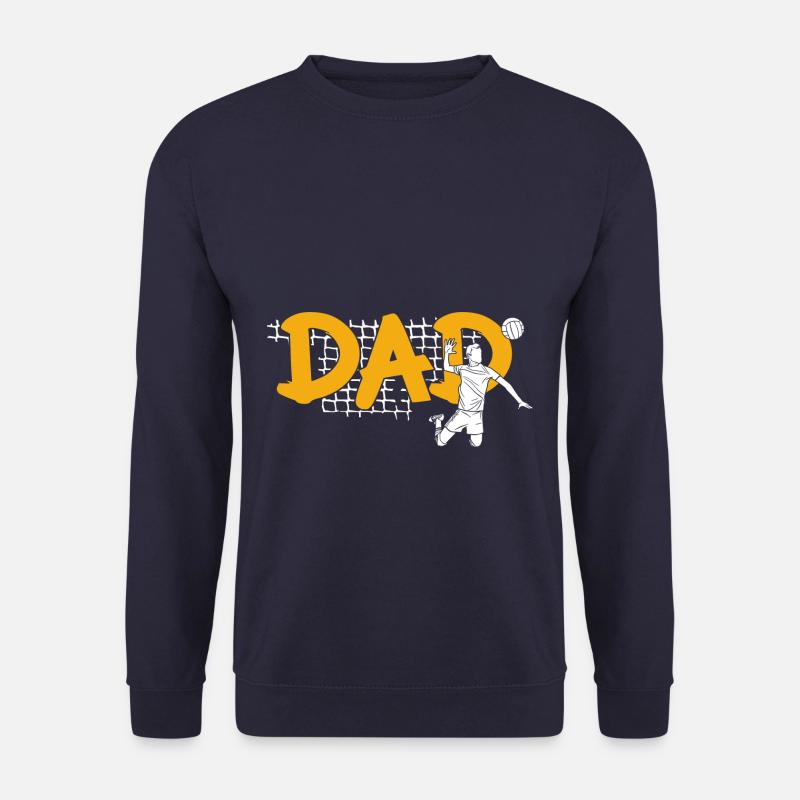 Dad Volleyball Spike - Unisex Pullover - Navy