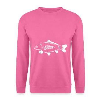 letzterWurf - White Carp - Karpfen - Unisex Pullover - Pink - Vorne