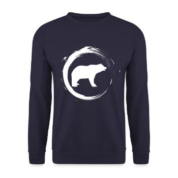 Polar Bear - Sweat-shirt Unisexe - marine - Devant - Alina (178cm) & Michal (187cm)