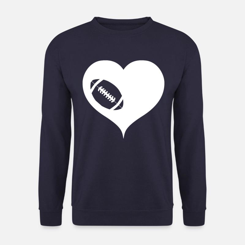 American Football Herz - Unisex Pullover - Navy